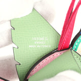 Hermes Birdy Charm Vert Criquet Bubblegum, Naturel, Menthe, Bleu France, Framboise Epsom Ostrich Chevre Mysore Swift Palladium Hardware