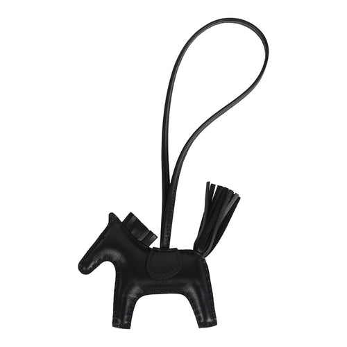 Hermes Rodeo Bag Charm PM So Black Milo Lambskin