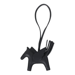 Hermes Pegase Rodeo Bag Charm PM Ardoise Milo Lambskin