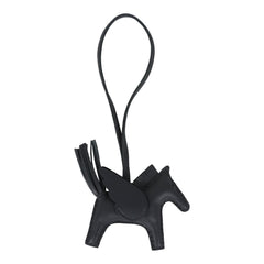 Hermes Pegase Rodeo Bag Charm PM Ardoise Milo Lambskin