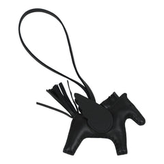 Hermes Pegase Rodeo Bag Charm PM So Black Milo Lambskin