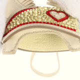 Custom Champagne Swarovski Crystal Hermes Bedazzled Rodeo Robeo Coeur Charm PM Craie, Jaune Milton & Rouge Radieux Milo Lambskin - Thumbnail View 3