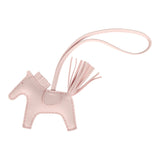 Hermes Rodeo Bag Charm PM Rose Darling Milo Lambskin