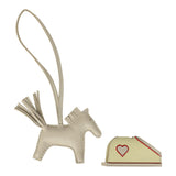 Hermes Rodeo Robeo Coeur Charm PM Craie, Jaune Milton & Rouge Radieux Milo Lambskin