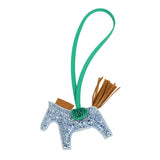 Custom Blue Swarovski Crystal Hermes Rodeo Bag Charm PM Bleu Brume, Sesame and Menthe Milo Lambskin - Thumbnail View 1