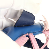 Hermes Pegase Rodeo Bag Charm PM Bleu France, Bleu Nuit & Mauve Sylvestre Milo Lambskin