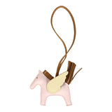 Hermes Pegase Rodeo Bag Charm PM Rose Darling, Kraft & Jaune Milton Milo Lambskin - Thumbnail View 1