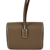 Hermes Kelly Festival Bag Charm Etoupe Swift Gold Hardware