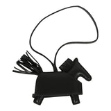 Hermes Rodeo Rock Bag Charm PM Black Milo Lambskin Palladium Hardware