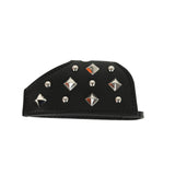 Hermes Rodeo Rock Bag Charm PM Black Milo Lambskin Palladium Hardware