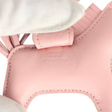 Hermes Rodeo Bag Charm PM Rose Sakura Milo Lambskin