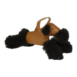 Hermes Budy Charm Kraft and Black Milo Lambskin and Merino Sheepskin - Thumbnail View 4