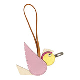 Hermes Birdy Charm Mauve Sylvestre, Nata, Jaune Citron, Sesame and Magnolia Epsom, Ostrich, Chevre Mysore and Swift Palladium Hardware