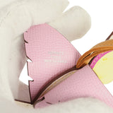 Hermes Birdy Charm Mauve Sylvestre, Nata, Jaune Citron, Sesame and Magnolia Epsom, Ostrich, Chevre Mysore and Swift Palladium Hardware