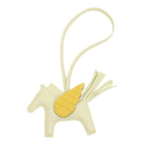 Hermes Pegase Rodeo Bag Charm PM Jaune Milton Milo Lambskin and Mimosa Matte Alligator Touch