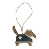 Hermes Rodeo Robeo Coeur Charm PM Beige Marfa, Craie, Vert Mangrove Milo Lambskin