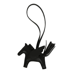 Hermes Pegase Rodeo Bag Charm PM So Black Milo Lambskin
