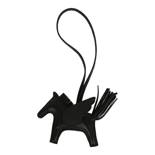 Hermes Pegase Rodeo Bag Charm PM So Black Milo Lambskin