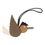 Hermes Birdy Charm Etoupe, Nata, Biscuit, Rouge Sellier and Black Epsom Palladium Hardware