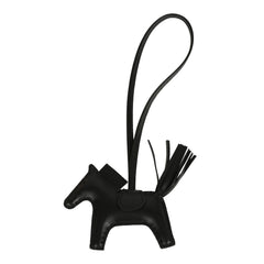 Hermes Rodeo Bag Charm PM So Black Milo Lambskin