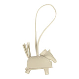 Hermes Rodeo Rock Bag Charm PM Craie Milo Lambskin Palladium Hardware - Thumbnail View 2