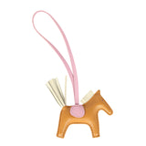 Hermes Rodeo Bag Charm PM Craie, Sesame, Mauve Sylvestre Milo Lambskin - Thumbnail View 2