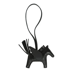 Hermes Pegase Rodeo Bag Charm PM So Black Milo Lambskin