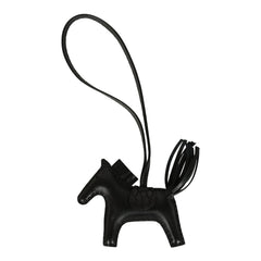 Hermes Rodeo Bag Charm PM So Black Touch Milo Lambskin and Matte Alligator
