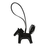 Hermes Rodeo Bag Charm PM So Black Touch Milo Lambskin and Matte Alligator