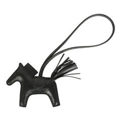 Hermes Rodeo Bag Charm PM So Black Milo Lambskin