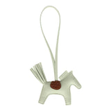 Hermes Rodeo Bag Charm PM Vert Fizz and Gold Touch Milo Lambskin and Matte Alligator