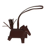 Hermes Rodeo Rock Bag Charm PM Terre Milo Lambskin Palladium Hardware