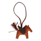 Hermes Pegase Rodeo Bag Charm PM Pain D' Epice, Moka and Sienne Milo Lambskin