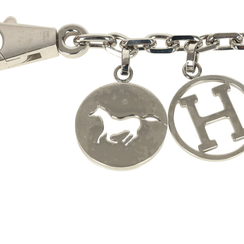Pre-owned Hermes Breloque Olga Bag Charm Palladium Hardware