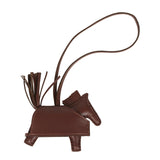 Hermes Rodeo Rock Bag Charm PM Terre Milo Lambskin Gold Hardware