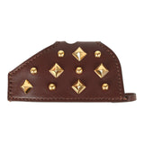 Hermes Rodeo Rock Bag Charm PM Terre Milo Lambskin Gold Hardware
