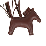 Hermes Rodeo Rock Bag Charm PM Terre Milo Lambskin Gold Hardware