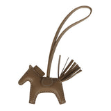 Hermes Rodeo Bag Charm PM Etoupe Milo Lambskin