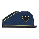 Hermes Rodeo Robeo Coeur Charm PM Jaune Milton, Bleu Nuit and Bleu Tie Milo Lambskin