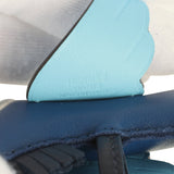 Hermes Pegase Rodeo Bag Charm PM Bleu Tie, Celeste and Bleu Nuit Milo Lambskin