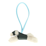 Hermes Budy Charm Vert Mangrove and Celeste Milo Lambskin and Ecru Merino Wool