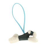 Hermes Budy Charm Vert Mangrove and Celeste Milo Lambskin and Ecru Merino Wool