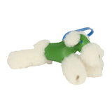 Hermes Budy Charm Vert Yucca and Bleu Hydra Milo Lambskin and Ecru Merino Wool