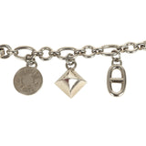 Pre-owned Hermes Amulette Olga Cadena Bag Charm Palladium Hardware