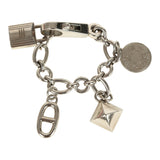 Pre-owned Hermes Amulette Olga Cadena Bag Charm Palladium Hardware