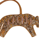 Custom Multicolored Swarovski Crystal Hermes Rooroo Bag Charm Sesame Milo Lambskin and Rose Sakura Chevre - Thumbnail View 3
