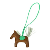 Hermes Rodeo Bag Charm PM Kraft, Vert Comics, Vert Fizz Milo Lambskin - Thumbnail View 1