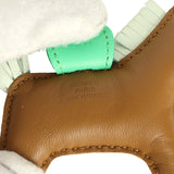 Hermes Rodeo Bag Charm PM Kraft, Vert Comics, Vert Fizz Milo Lambskin - Thumbnail View 3