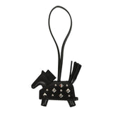 Hermes Rodeo Rock Bag Charm PM Black Shiny Varaus Niloticus Lizard and Milo Lambskin Palladium Hardware - Thumbnail View 1