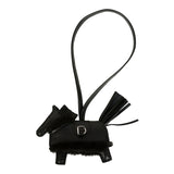 Hermes Rodeo Robeo Plush Charm PM Black Milo Lambskin and Wool Palladium Hardware - Thumbnail View 1